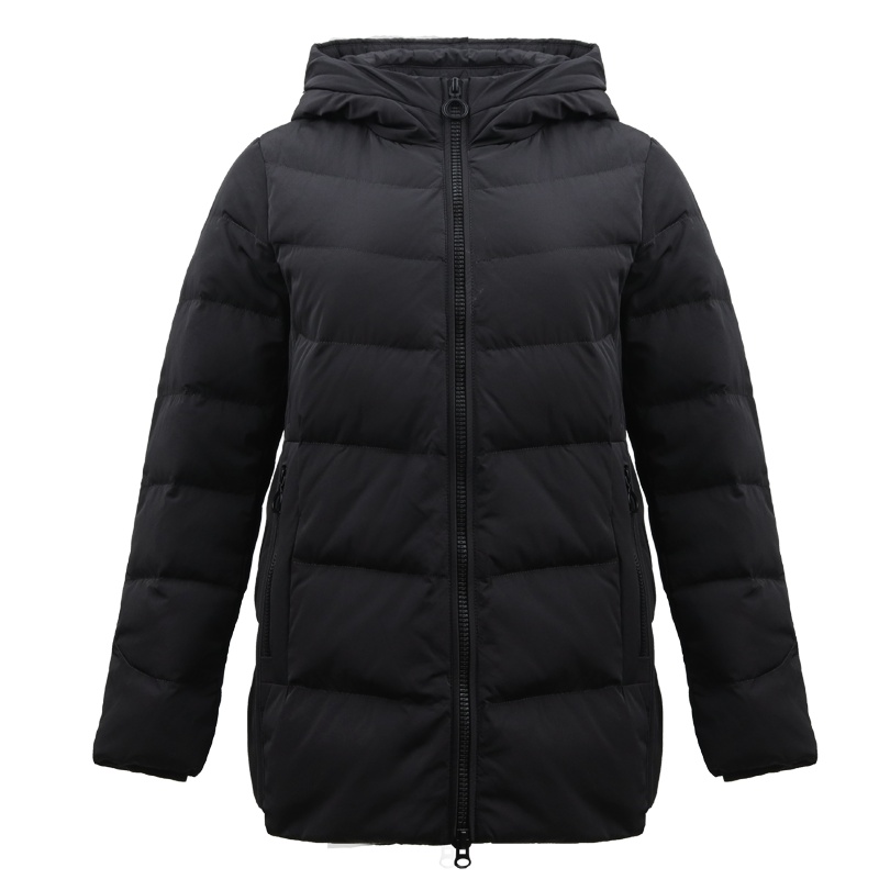 坦博尔羽绒服女中老年妈妈款2018新品连帽保暖宽松大码潮 TB18558