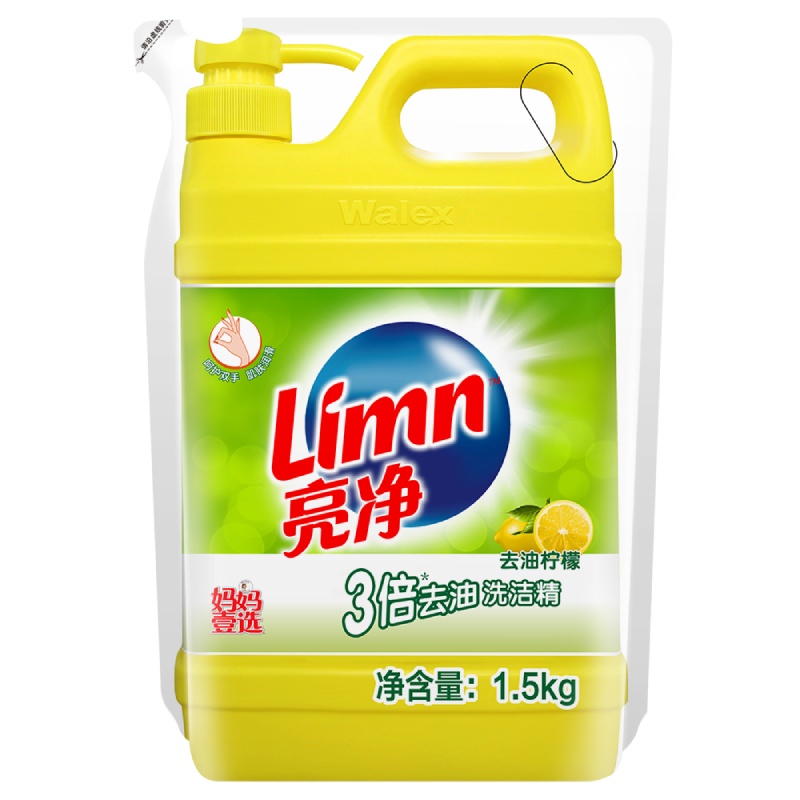 亮净洗洁精去油柠檬袋装1.5kg 威露士出品