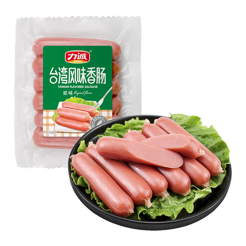 力诚台湾风味烤肠150g/袋 脆皮火腿肠烤肠热狗休闲零食小吃即食台式香肠