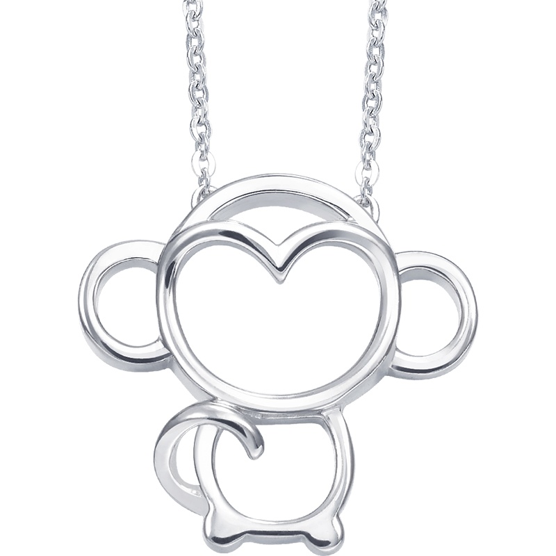 周生生(CHOW SANG SANG)Pt950铂金PetChat猴子项链86846N定价