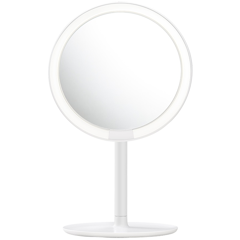 AMIRO 高清日光智能led化妆镜子 带灯台式便携美妆镜 MINI