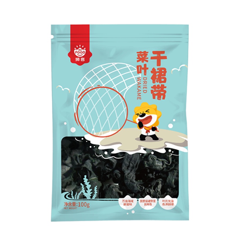 狮客[苏宁自主品牌]干裙带菜叶100g 韩式裙带菜海带汤大连南北干货海带水产煲汤火锅