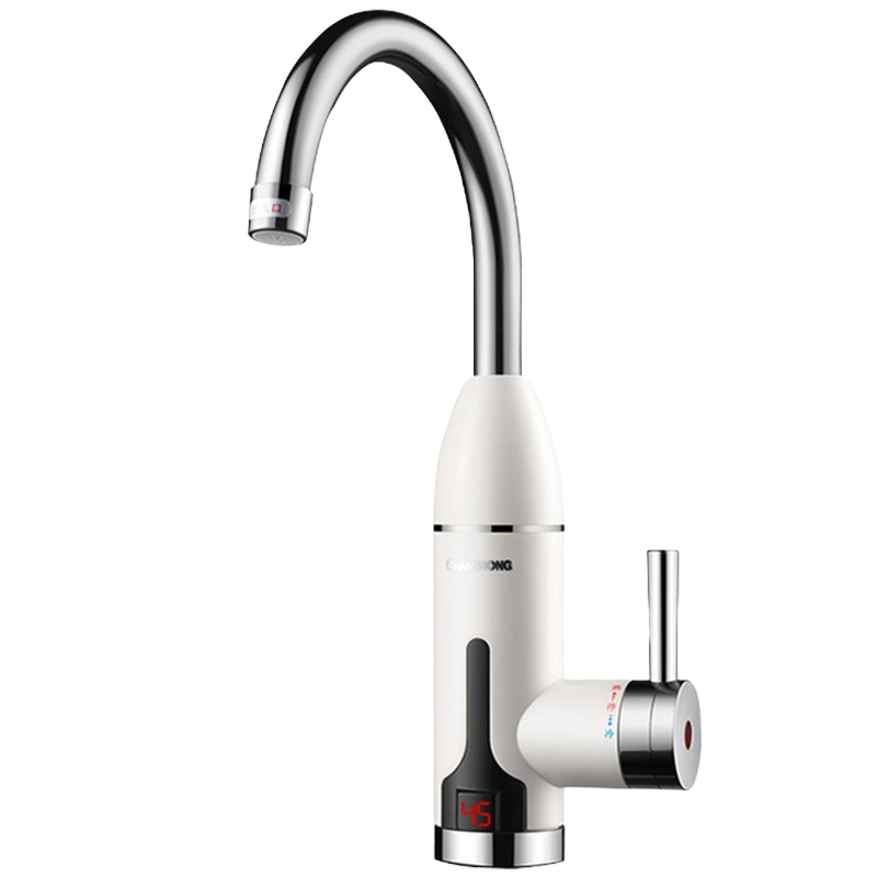 长虹电热水龙头速热即热式小厨宝厨房家用冷热两用智能数显热水器过水热CKR-D14漏保款