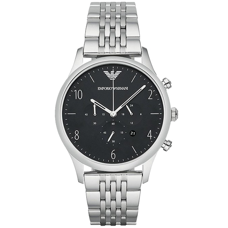 阿玛尼(EMPORIO ARMANI)男表 欧美品牌 钢带手表男商务正装时尚大气时尚潮流 石英表 男 AR1863