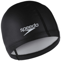 speedo PU涂层游泳帽 男女士长发护耳专业泳帽舒适不勒头