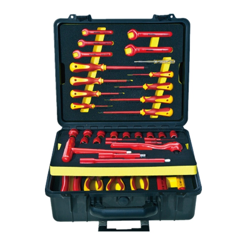 [卡尔]43件绝缘拉杆箱综合工具组套
