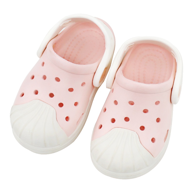 magtoe/麦可兔 贝壳头花园鞋KM9004防滑透气四色可选中小童 贝壳双色拼接夏沙滩洞洞鞋男女宝宝室内外家居