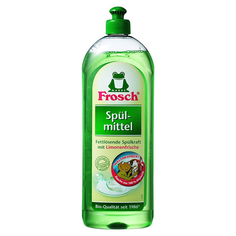 [德国环保设计大奖]Frosch 德国 菲洛施 去油污柠檬浓缩洗洁精 0.75L
