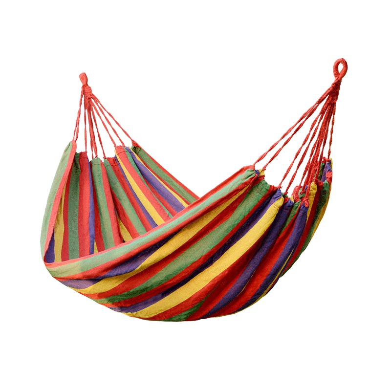 威迪瑞户外吊床加宽加厚休闲帆布吊床秋千野营吊床120双人