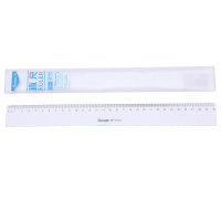 广博(GuangBo)CB5664 30cm塑料直尺10个 透明直尺 厘米尺 刻度尺 尺子 学生学习文具