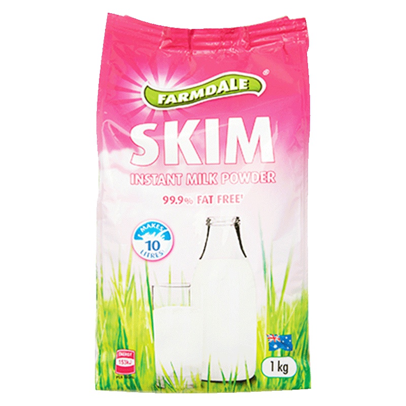 [南纬37°黄金奶源]奥乐齐(ALDI)脱脂高钙成人奶粉 1kg/袋 1000g 进口奶粉 学生奶粉 澳大利亚进口