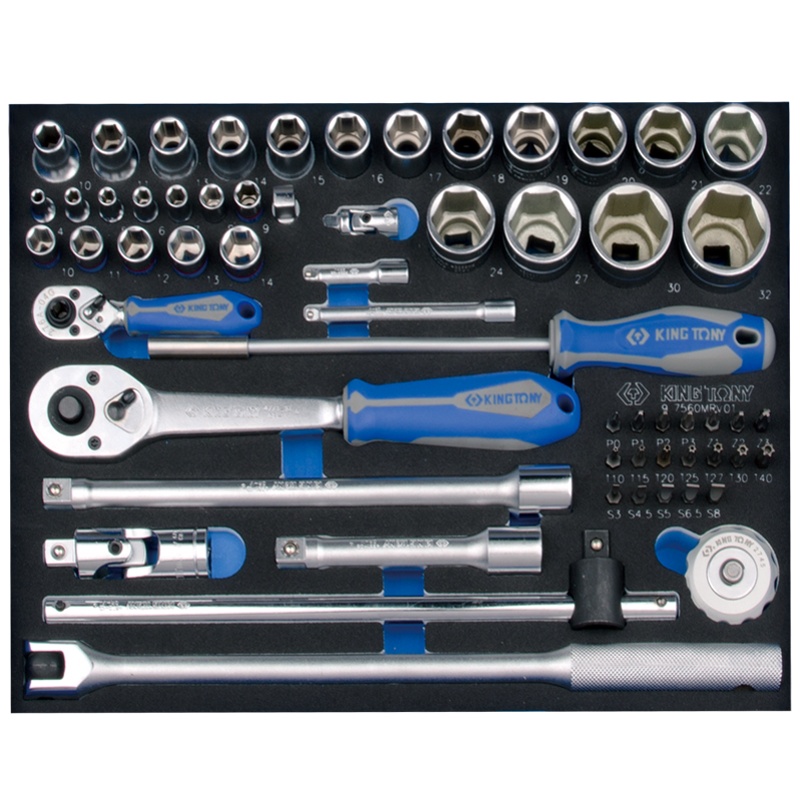 藍帶 棘轮扳手工具车组套 9-7560MRV01