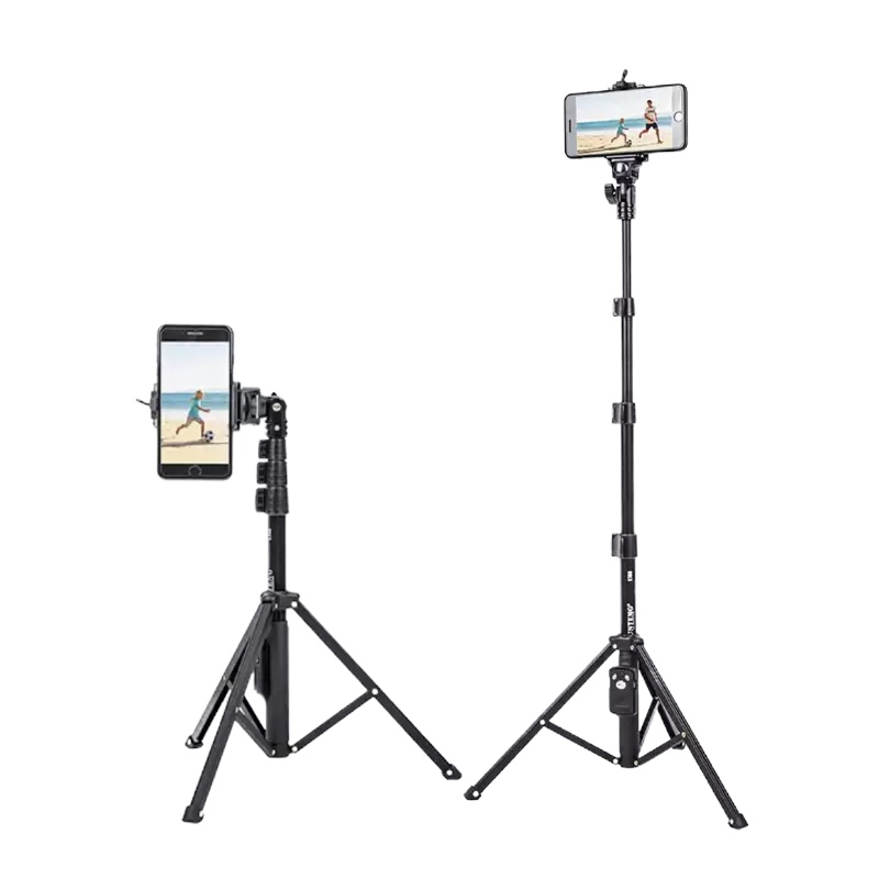 云腾1388 手机直播支架 轻便 便携 无线充电蓝牙遥控 自拍干拍照自拍杆三脚架