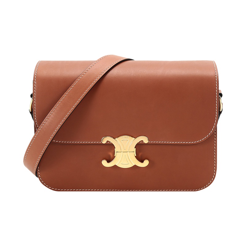 CELINE 赛琳 女士 牛皮革TRIOMPHE单肩斜挎包中号 187363BFN