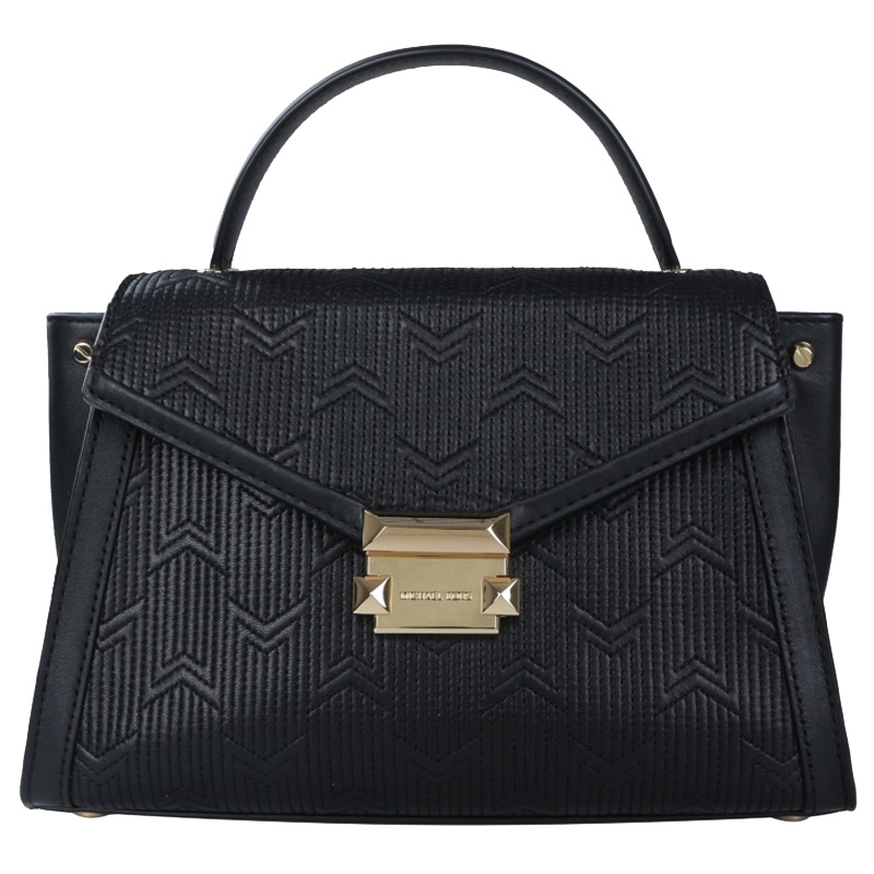 MICHAEL KORS女士黑色皮质手提包斜挎包30H8GWHS2T 001