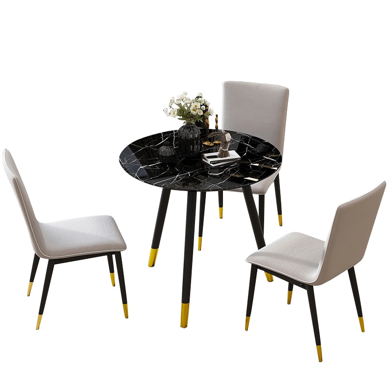 汉诺鑫威洽谈桌现代简约售楼处接待桌椅组合北欧酒店会客咖啡厅奶茶店圆桌[工厂现做 7天内发货]