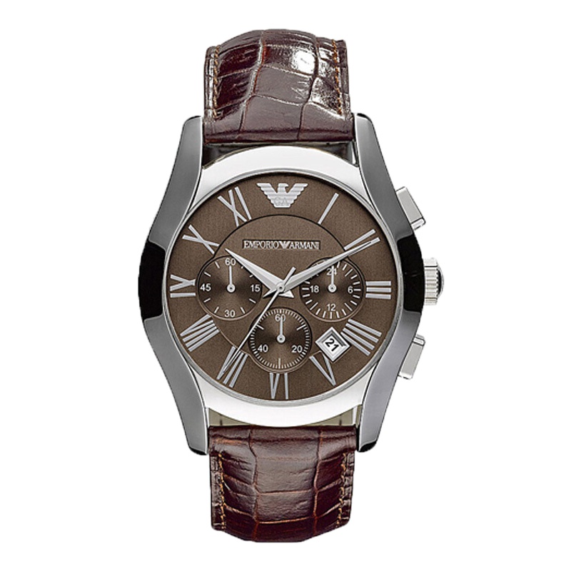 Armani 阿玛尼 手表 时尚大表盘女士手表 AR0672 棕色