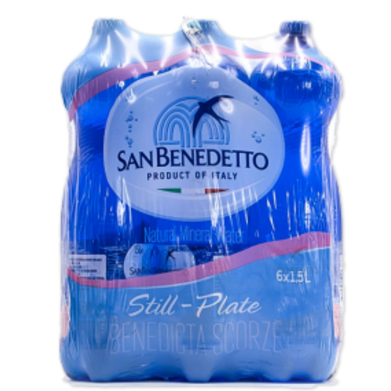 意大利进口圣碧涛（San Benedetto）天然矿泉水 1.5L*6 （新老包装交替发货）