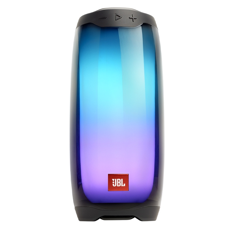 JBL PULSE4全新音乐脉动4便携式360°炫彩光效环绕蓝牙音箱无线户外音响低音 黑色