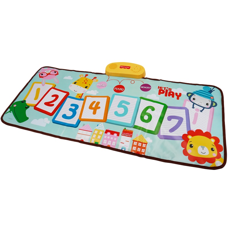 费雪多功能音乐毯早教启蒙益智锻炼婴幼儿宝宝脚踏钢琴健身器男孩女孩玩具儿童跳舞毯GMFP014