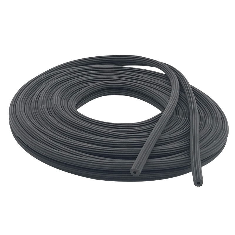 20米价纱窗压条铝合金塑钢窗纱网橡胶条皮条密封嵌条固定纱窗圆条 5.0mm黑色/20米