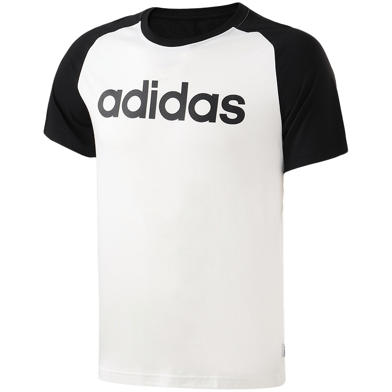 【自营】adidas阿迪达斯NEO男子短袖T恤插肩休闲运动服CV6961 L CV6961白色