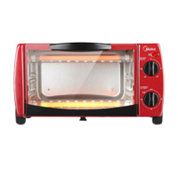 美的(Midea)T1-108B 家用多功能迷你小烤箱 10升 双层烤位
