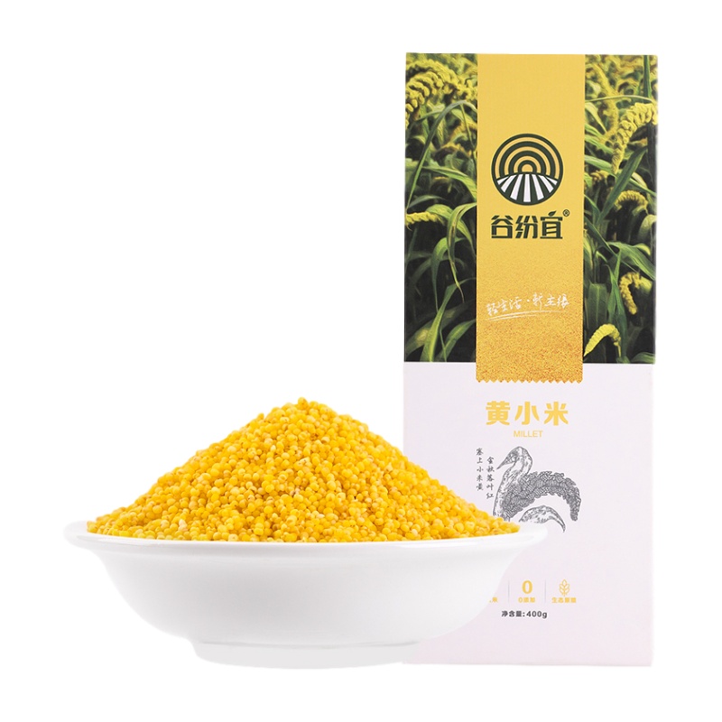 谷纷宜黄小米400g/袋 五谷杂粮 米面粮油 粗粮 小米 国产食品 真空包装