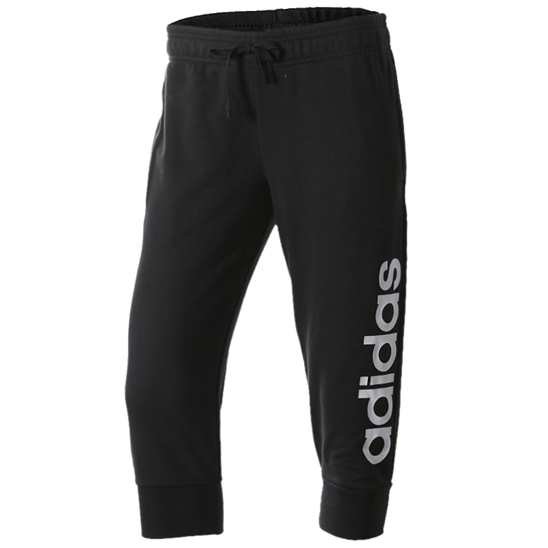 阿迪达斯七分裤女裤运动裤宽松短裤休闲裤S97150