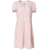 LIEDOW蕾朵2019新款蕾丝连衣裙夏季镂空气质仙女裙中长款a字裙女