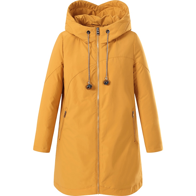 艾莱依羽绒服女中长款2018冬季韩版时尚外套