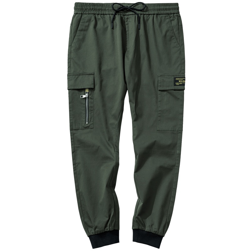 千纸鹤男士九分哈伦裤2019秋季新款时尚潮流工装宽松小脚裤90305