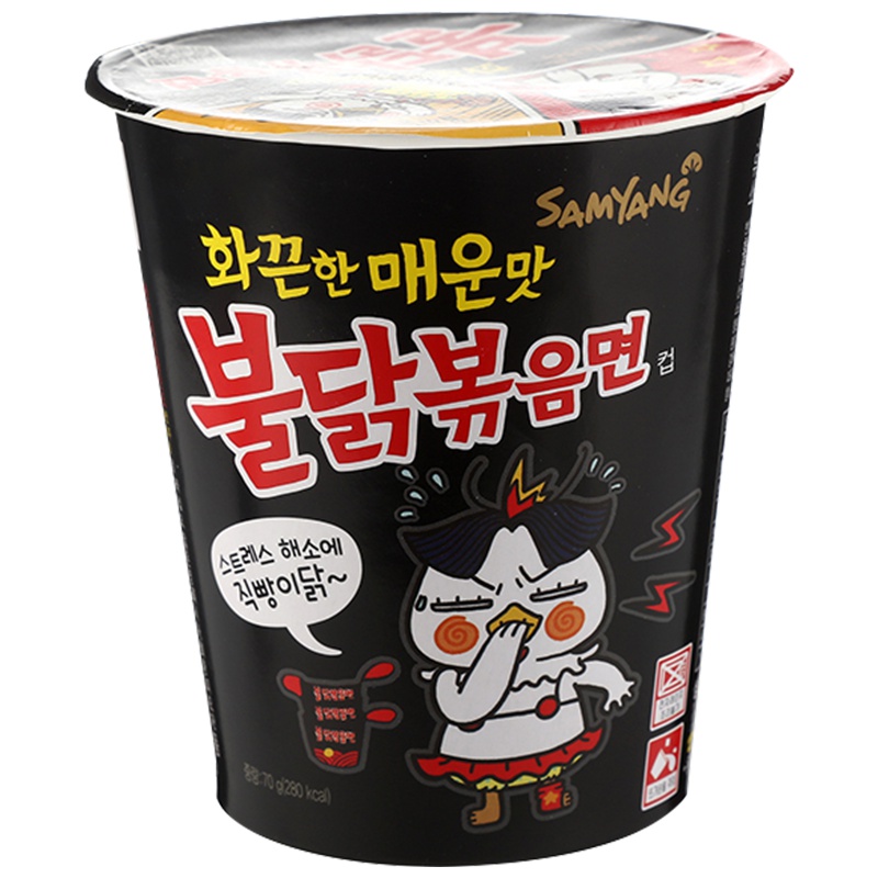 [Q弹拉面]三养(Samyang)辣火鸡杯面 70克 网红面 方便速食 泡面 拌面 进口食品 韩国进口