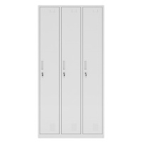 鑫丽乐 指纹电子保密柜钢制密码文件柜档案柜矮柜保密资料柜办公柜加厚铁皮柜通体白色钥匙密码锁