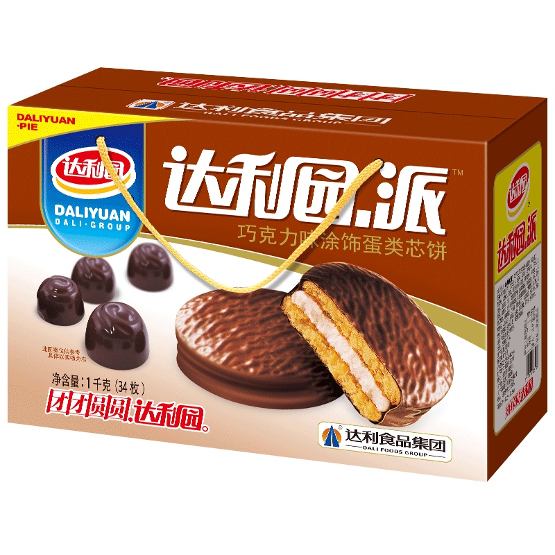 达利园 巧克力派 休闲零食早餐面包蛋糕点心 1kg