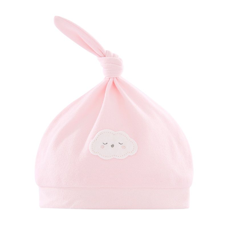 昂贝婴儿帽子春秋宝宝纯棉胎帽可爱超萌新生儿初生防护圆顶帽幼儿