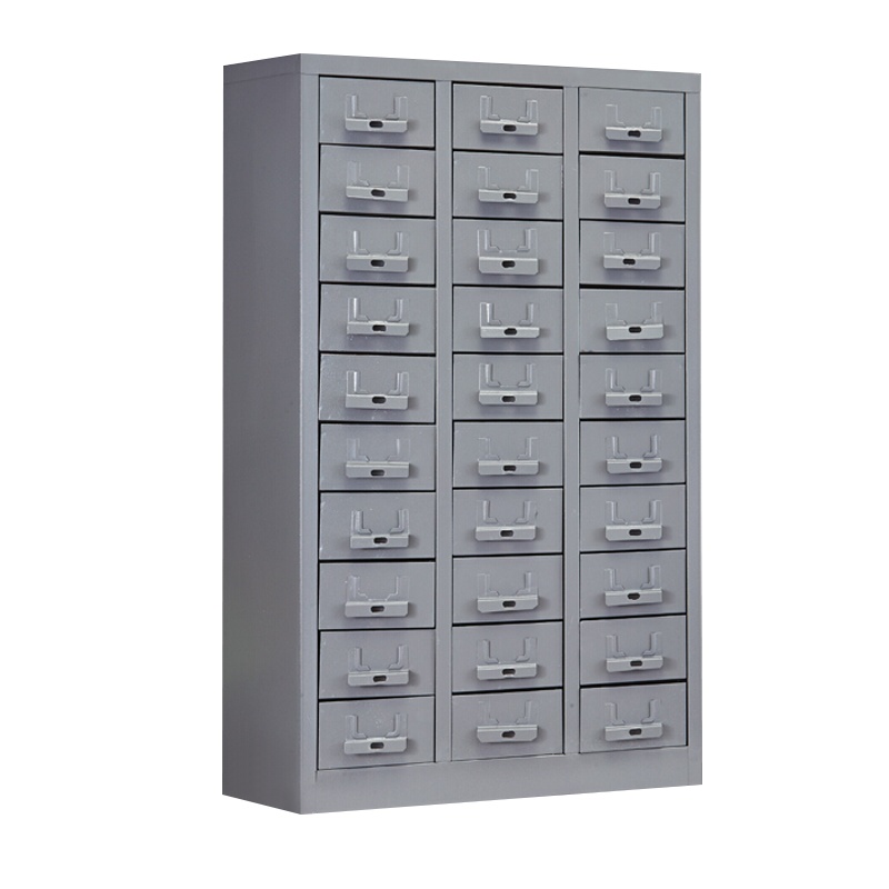 震海 30抽无门铁抽零件柜灰色大号抽屉五金配件收纳柜零配件收纳柜螺丝元件盒样品物料柜零件柜