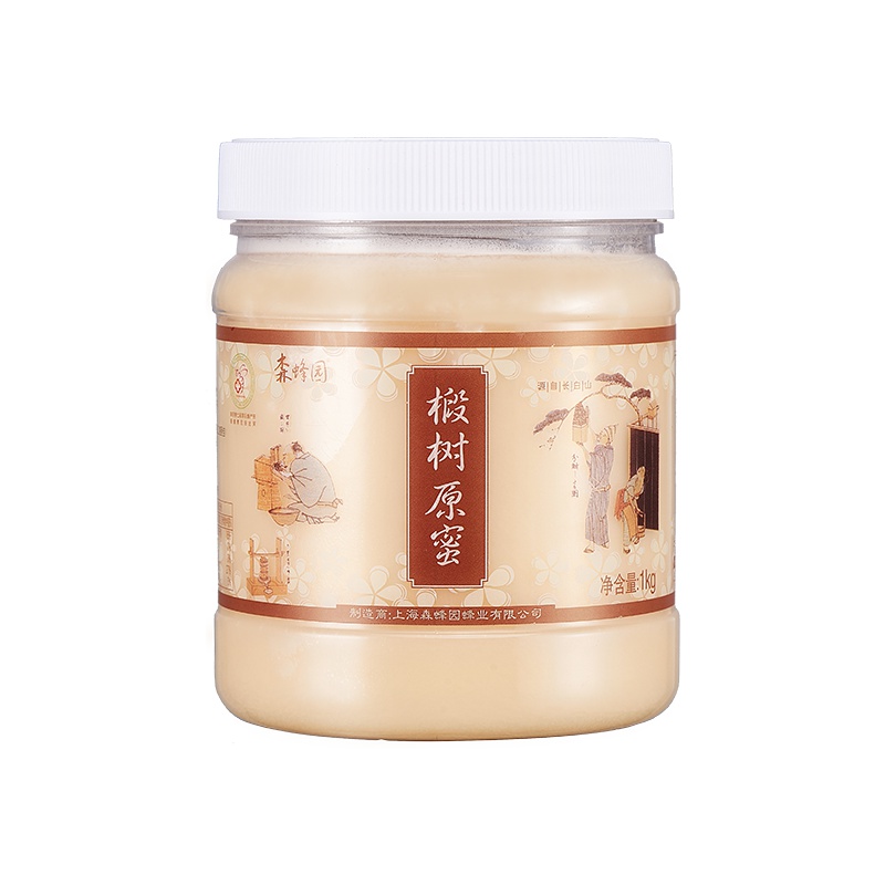 森蜂园椴树原蜜1000g 冲饮 椴树蜜滋补蜂蜜农家自产土取蜂巢蜜蜂