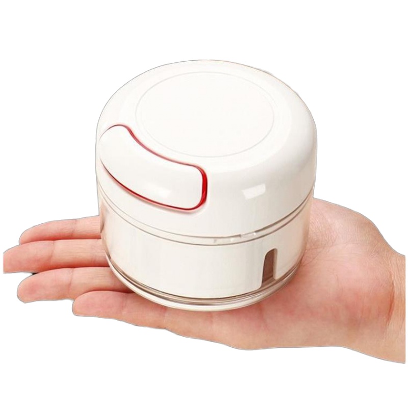 迷你打拉切蒜器厨房压蒜泥家用压蒜器用品捣蒜手动蒜蓉泥 敬平 1个捣蒜器+1副刀片-07F研磨碗(碎物器)