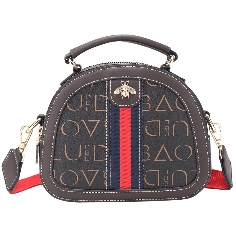 都宝路(dubaolu)复古印花斜挎包百搭手提包单肩