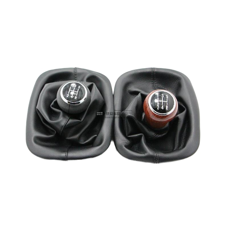 敬平大众桑塔纳3000志俊帕萨特B5领驭变速杆排档把手档位罩换挡防尘套 B5黑色手球+米色防尘套 平排档/手刹换挡手刹套