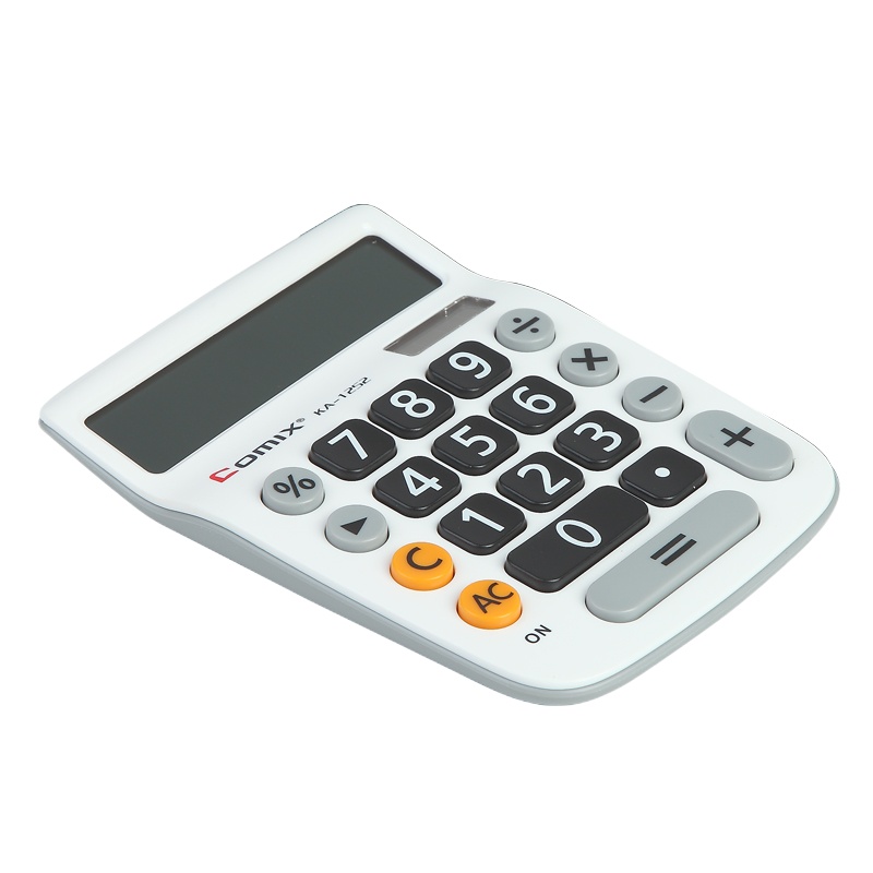 齐心 KA-1252 计算器 中小台 时尚办公 白 (单位:个)
