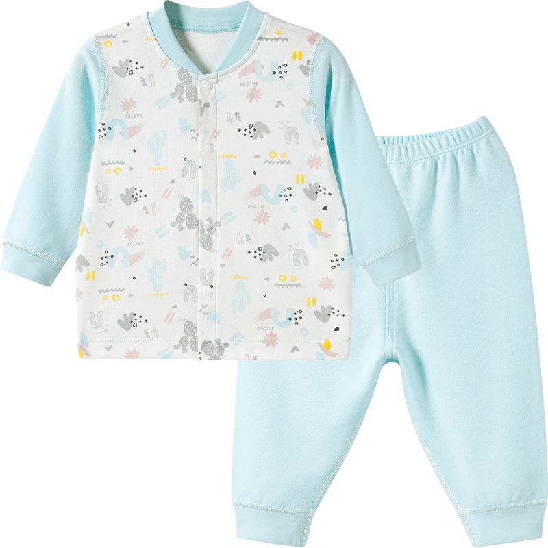 哈贝比（happyB）儿童内衣套装纯棉春秋男女童睡衣宝宝秋衣裤婴儿衣服