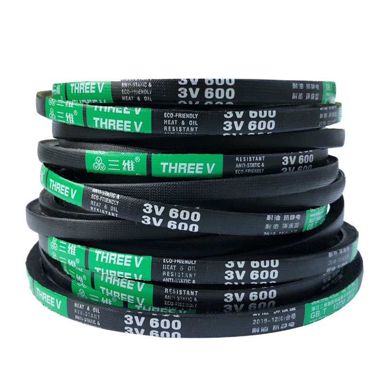 三维(THREEV) 动力传动橡胶工业皮带 高速防滑窄型包布V带SPZ型三角带 SPZ850