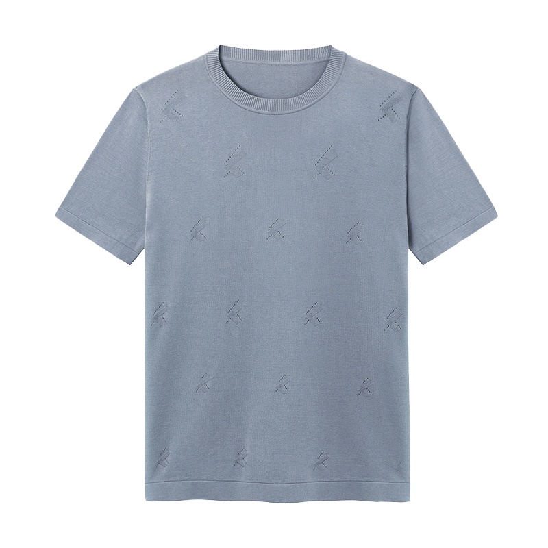 墨麦客男装桑蚕丝短袖t恤男 2020年春夏款圆领男士体恤