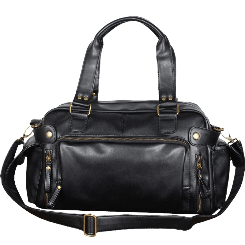 爱牧格(AIMUGE)男士斜挎手提包 韩版时尚休闲包单肩包男包旅行包包潮健身男包