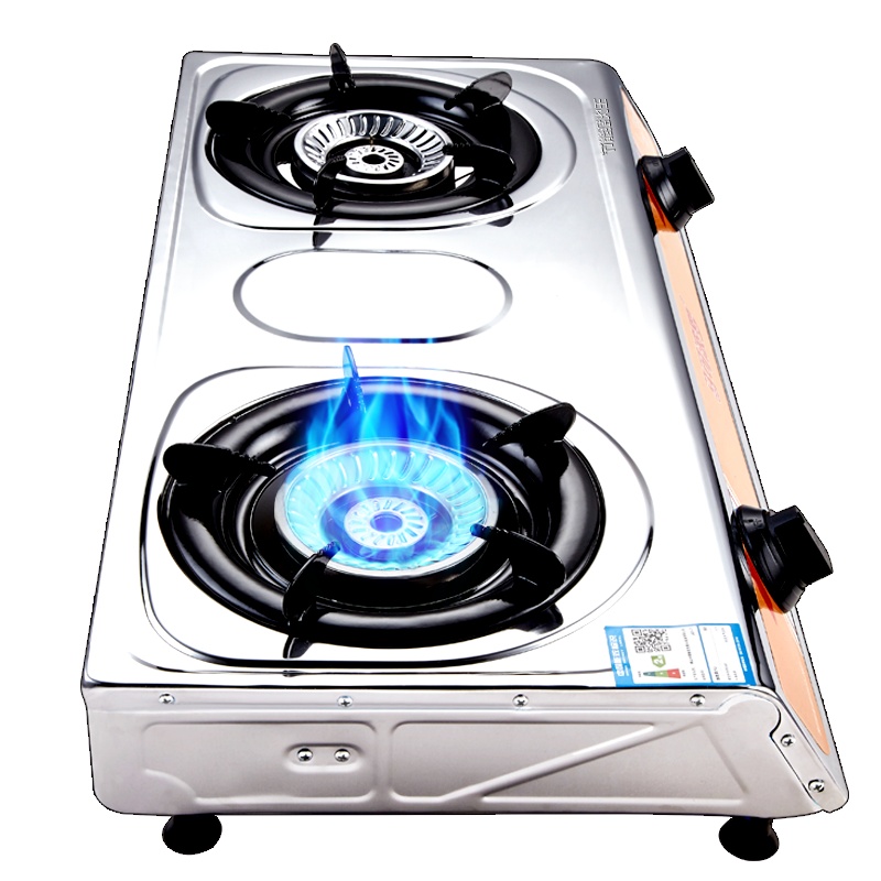 马可波罗 燃气灶台式双灶3.8KW家用猛火爆炒易清洁热电偶熄火保护煤气炉JZY-T1Q03(140) 液化气