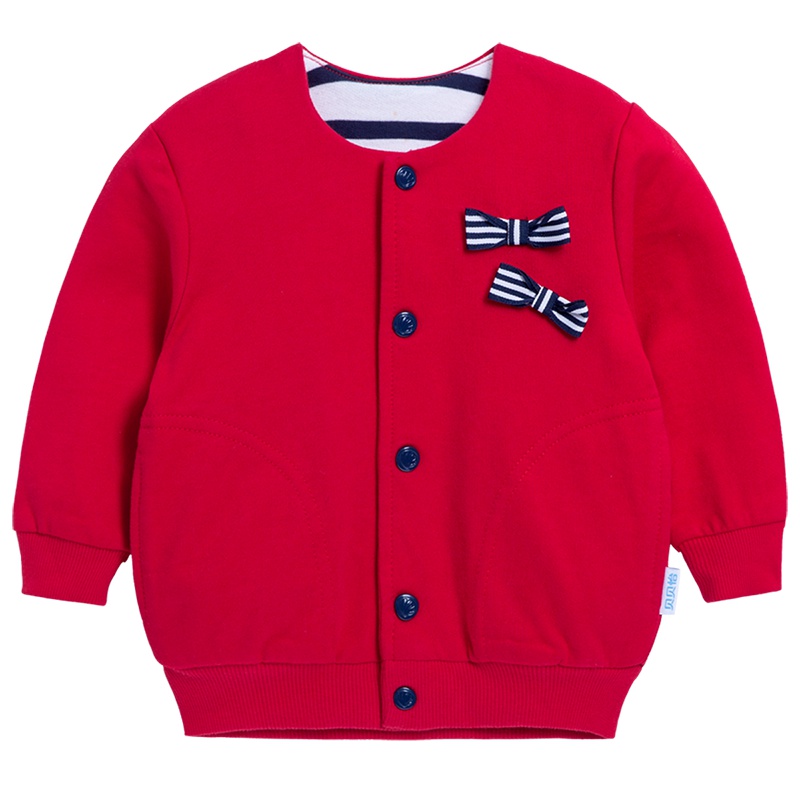 贝贝怡女童外套春季新款纯棉长袖宝宝上衣婴儿衣服儿童小开衫163S250