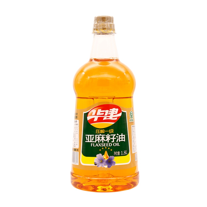 华建诚鑫 压榨一级亚麻籽油1.8L 胡麻油