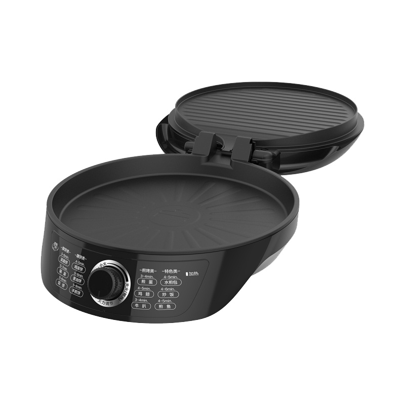 美的（Midea）电饼铛 家用双面加热煎饼锅薄饼机 机械版电饼档煎烤机烙饼锅 深盘煎烤JK30Easy201